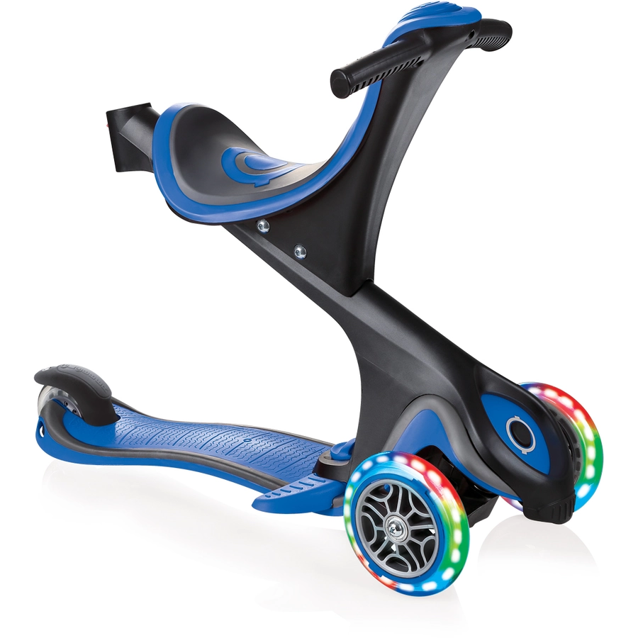 GLOBBER GO-UP COMFORT LIGHTS mit Leuchtrollen, navy blau