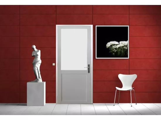 Bloc Porte Athena Blanc H204 X L73 Poussant Gauche Cotes Tableau Gd Menuiseries