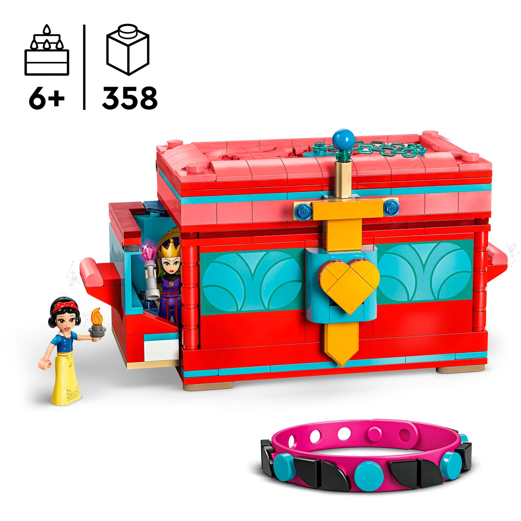 LEGO Konstruktionsspielzeug Disney Princess Schneewittchens Schmuckkassette