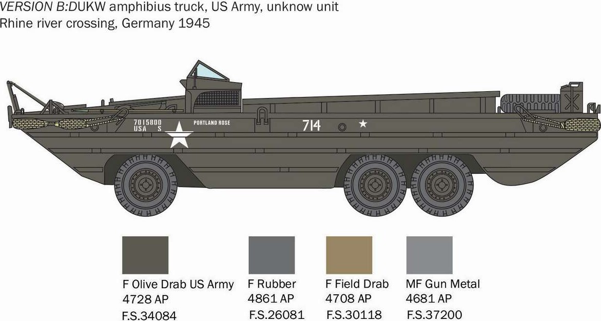 Italeri - D-Day - Dukw Amphibious Truck Byggesæt - 1:35 - 6392S