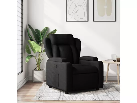 Fauteuil inclinable Noir Tissu