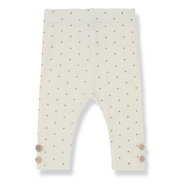 1+ in the family Legging Donna Côtelé | Ecru