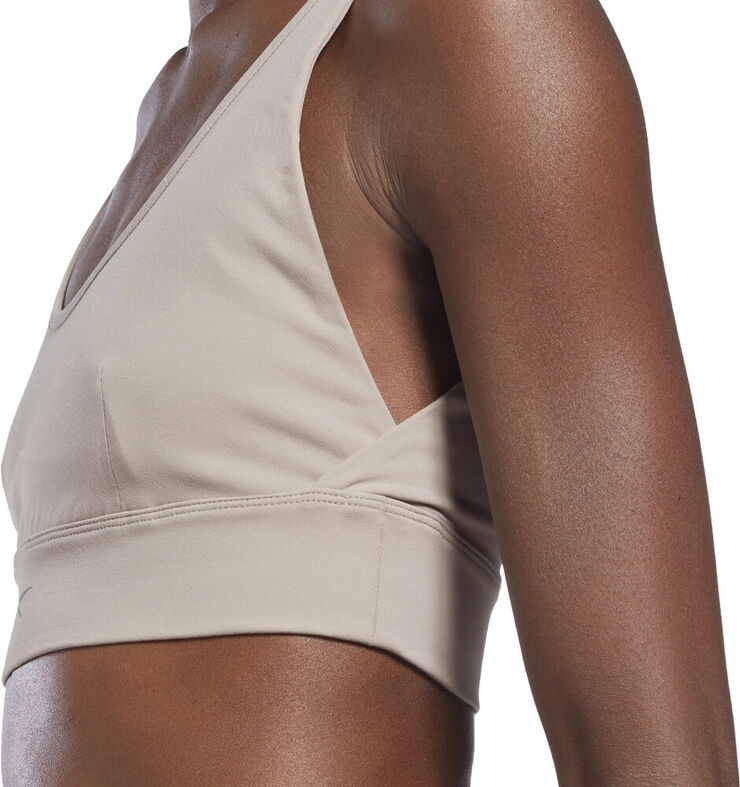 Reebok Studio Stripped Minimalist sports bh Brun