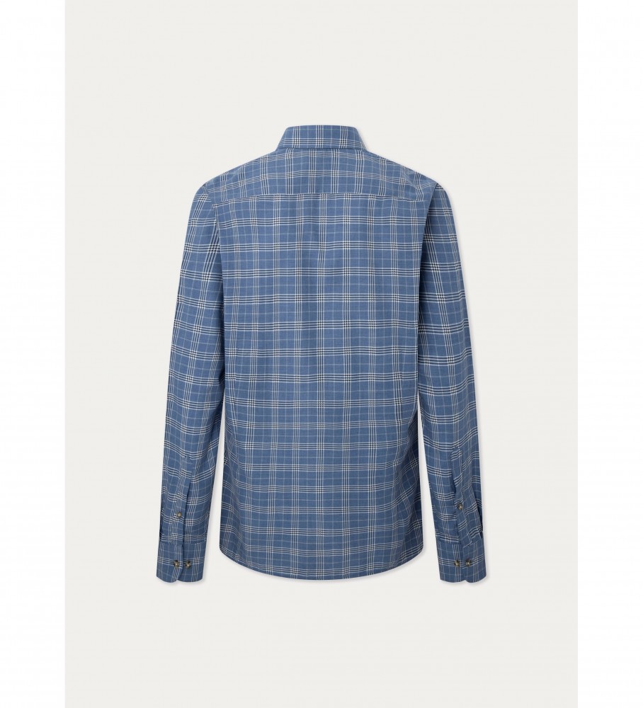 Camisa de flanela leve Hackett azul