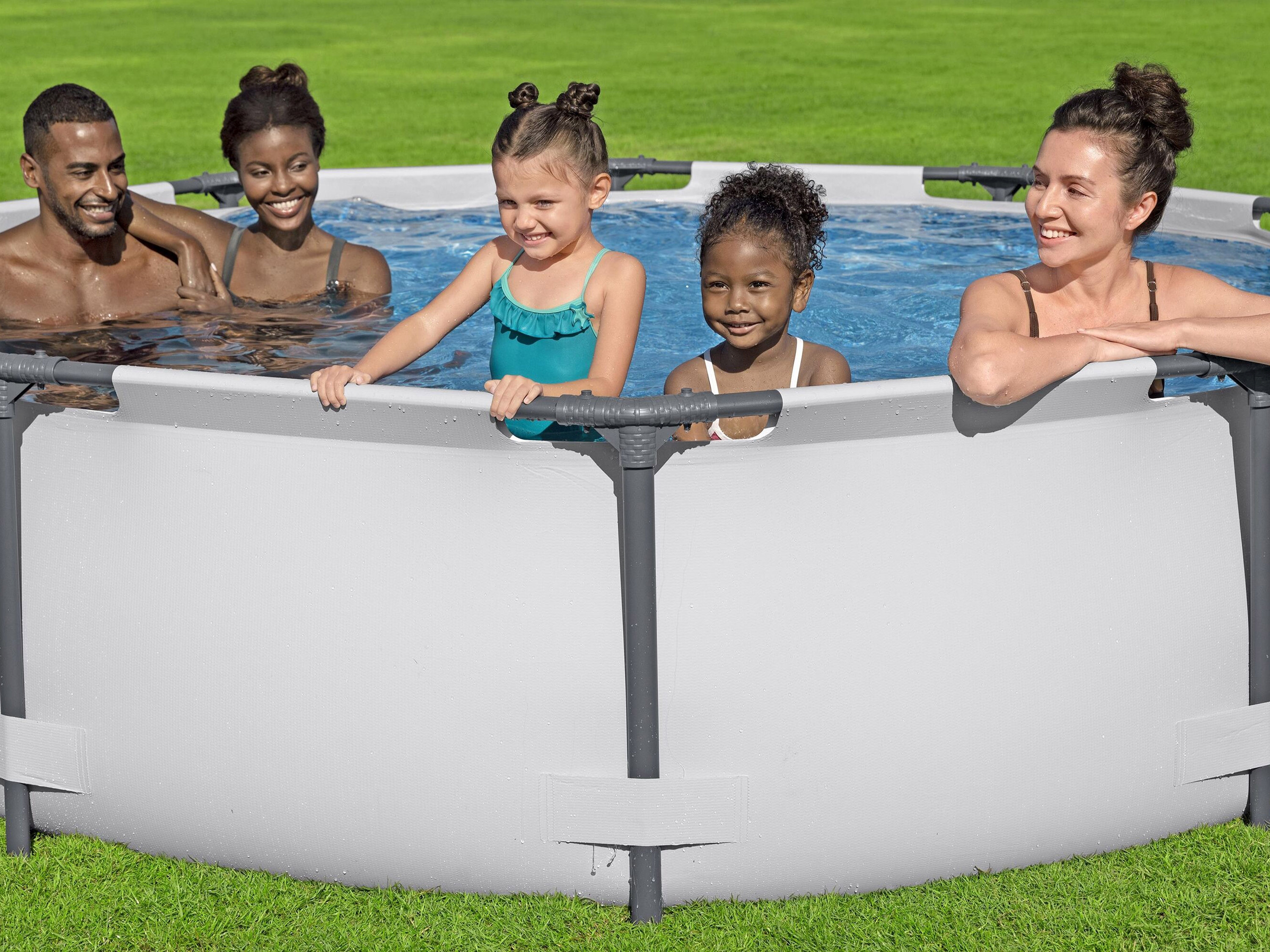 Bestway Pool Set hellgrau 305 x 76 cm