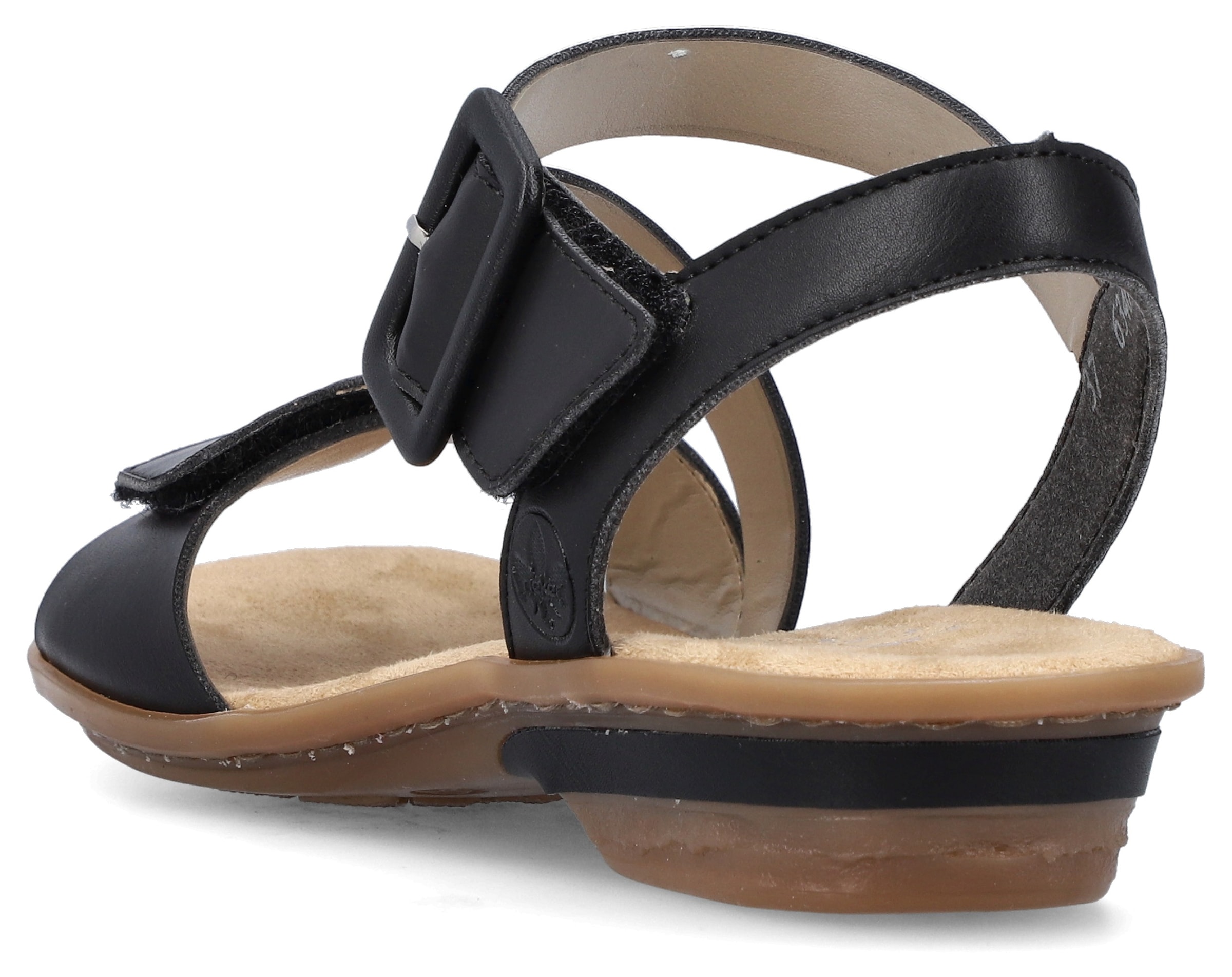 Rieker Sandalette  , Sommerschuh, Sandale, Keilabsatz, mit Klett
