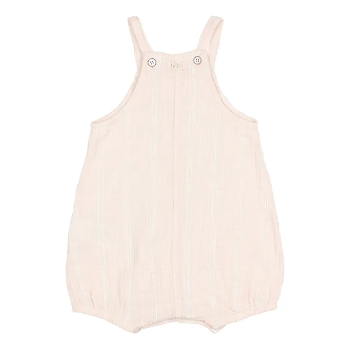 Búho Salopette Texturée Rayée | Rose