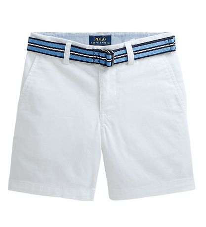 Polo Ralph Lauren Shorts - Bedford - Classics I - Hvid m. B?lte