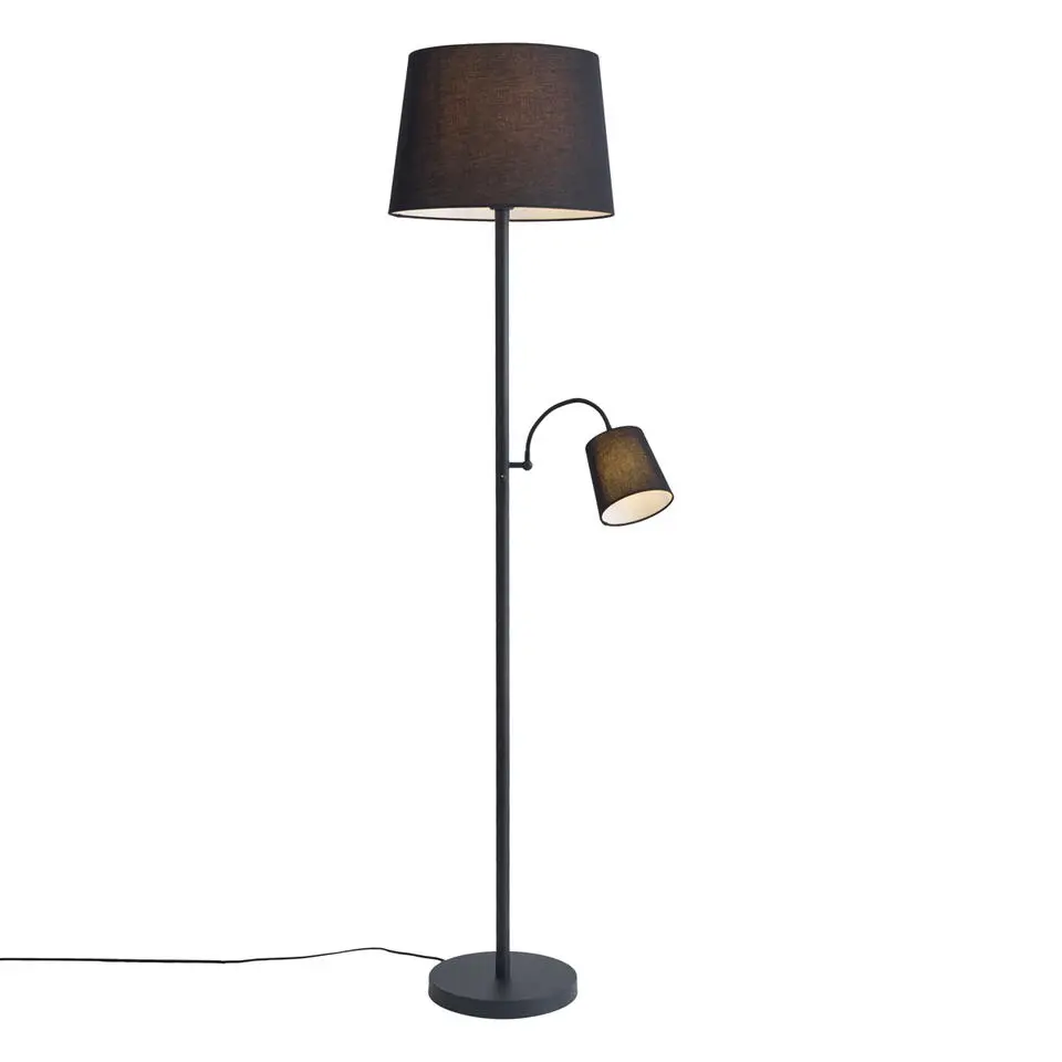 Qazqa vloerlampen retro wit e27