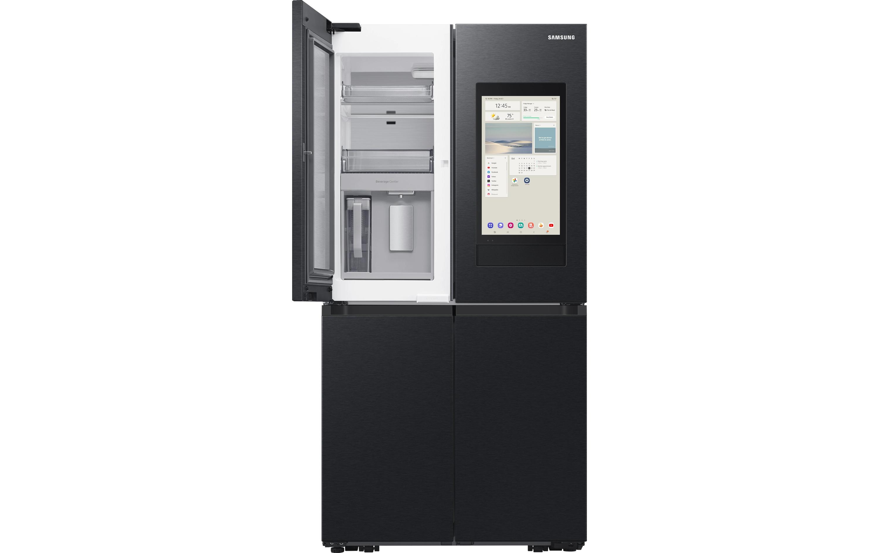 Foodcenter RF9000D French Door AI Family Hub Anthrazit<br>Side by Side Kühl- und Gefrierteil