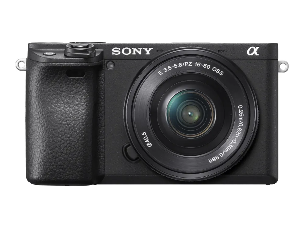 Sony a6400 ILCE-6400L - Digitalkamera - spejlløst - 24.2 MP - APS-C - 4K / 30 fps - 3x optisk zoom 16-50 mm objektiv - Wi-Fi, NFC, Bluetooth - sort