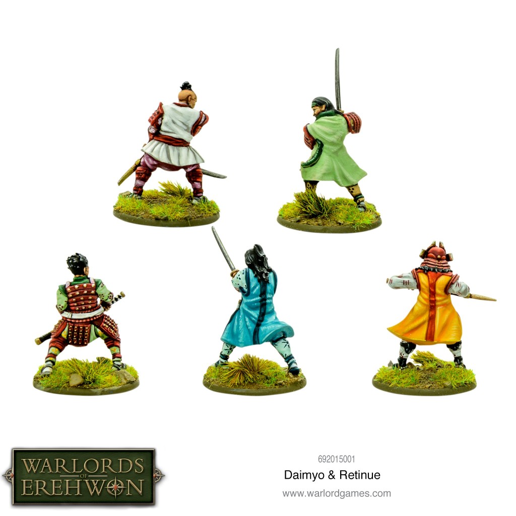 Warlords of Erehwon - Daimyo & retinue