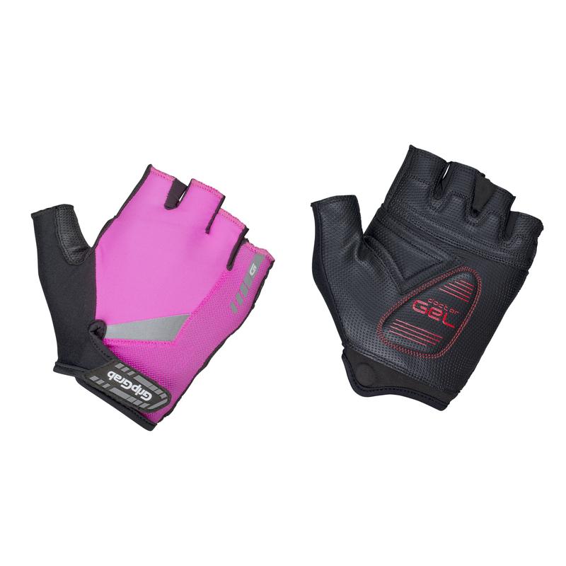 GripGrab Progel cykelhandsker Hi-Vis Pink