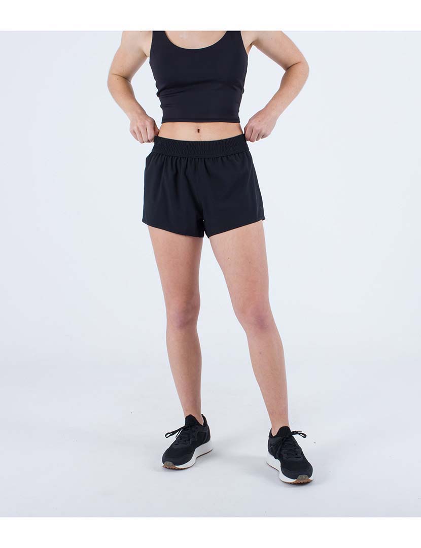 Ladies Short Training Shorts Black