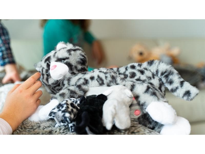 Mamanimals Kuscheltier Mama Katze & Babys 25 cm Katzenmama mit 3 kleinen Babys