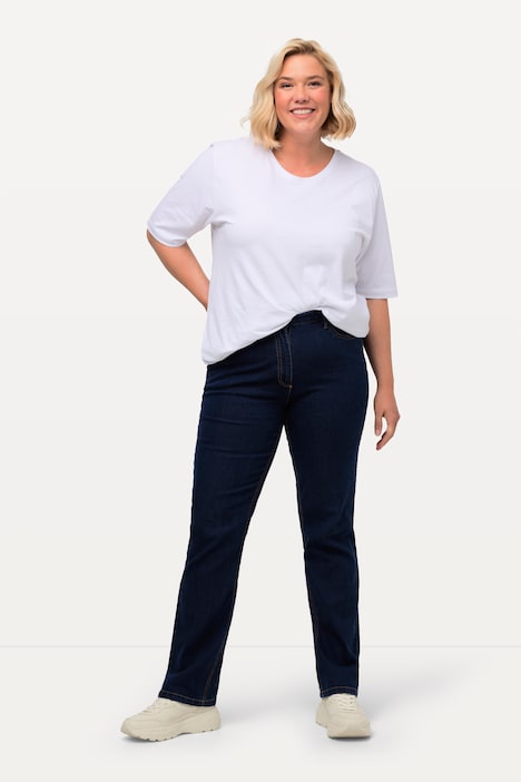 Jeans Mandy, gerades Bein, Stretch, 5-Pocket-Form