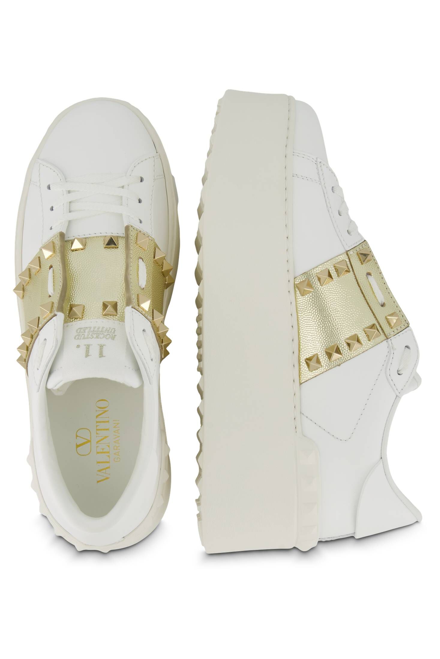 Valentino Garavani| Damen Sneaker FLATFORM ROCKSTUD UNTITLED aus Kalbsleder