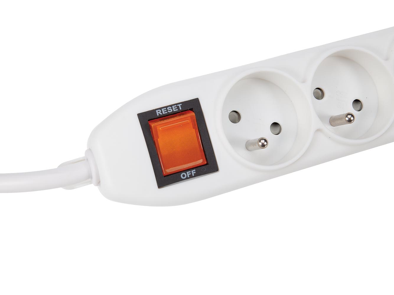 Perel EWS5W 5-voudige stekkerdoos met schakelaar - 1,5 meter