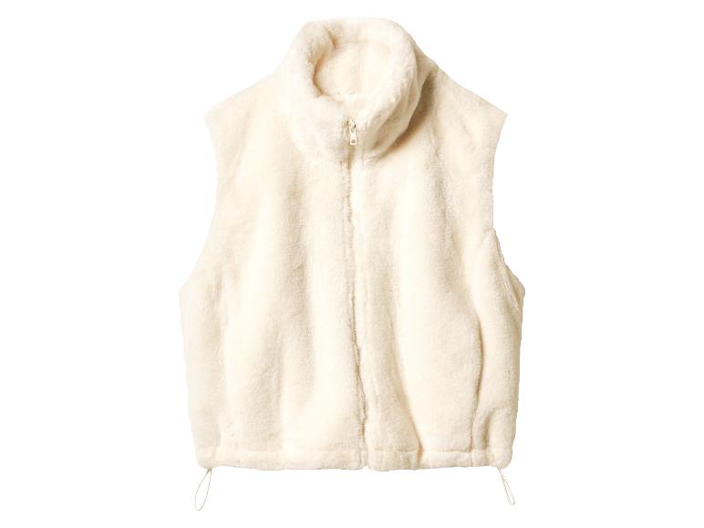 Pluche dames bodywarmer
