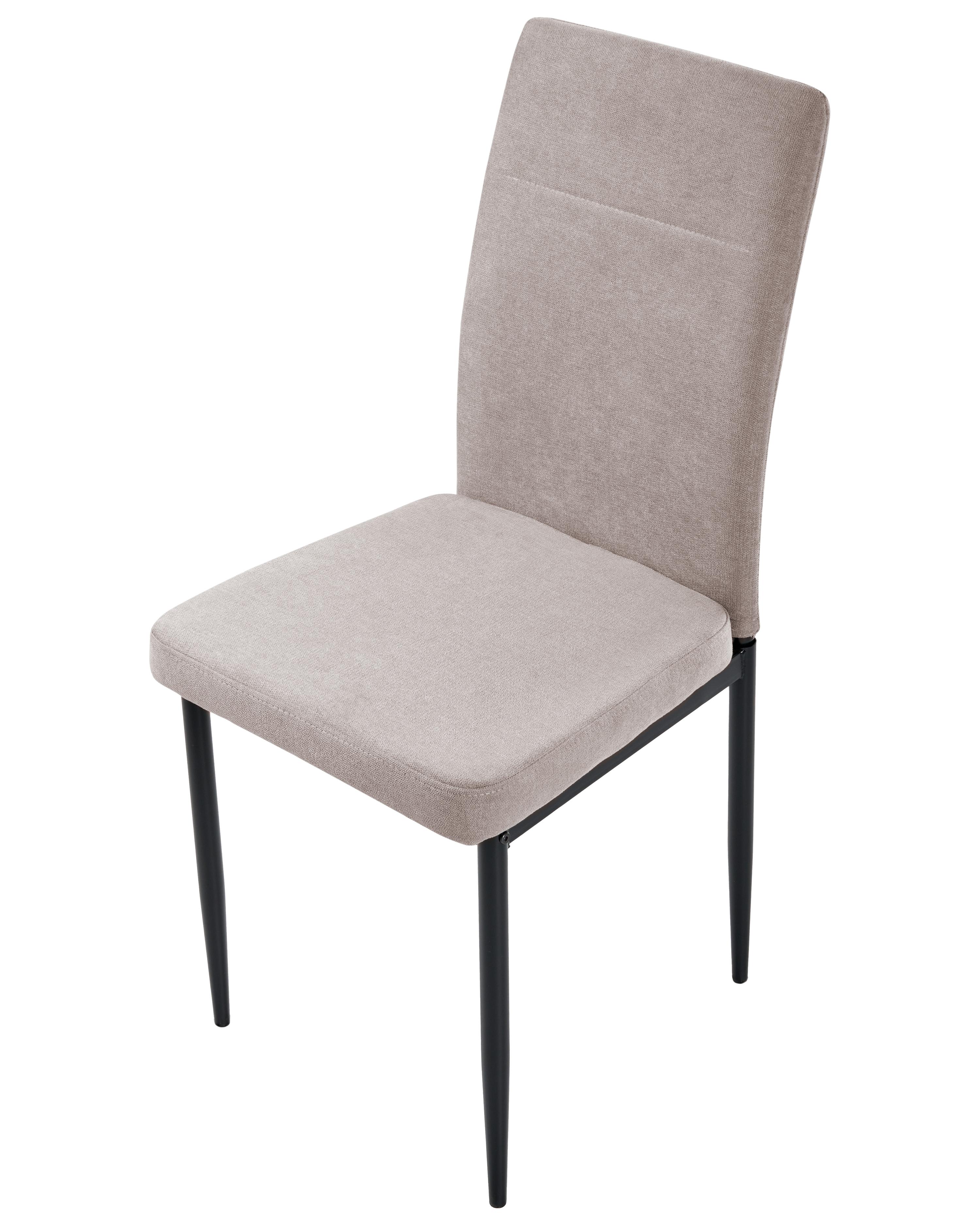 Set van 4 eetkamerstoelen RINER Stof Taupe