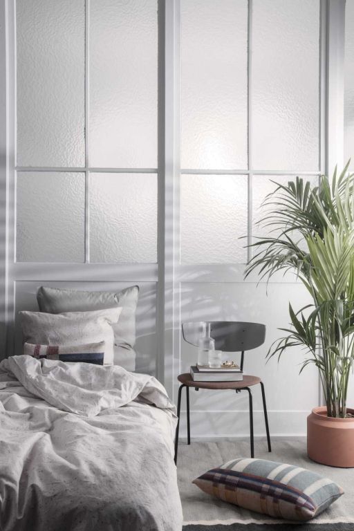 Ferm Living Herman gestoffeerde stoel donkerblauw