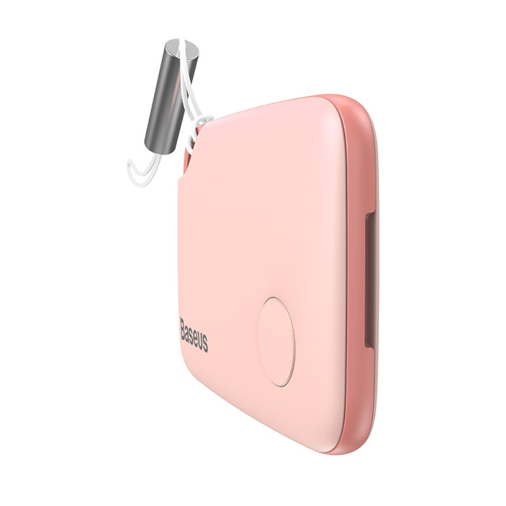 T2 Rope Bluetooth Keyfinder Smart Tracker mit Zwei-Wege Alarm für iOS / Android (Batteriebetrieben)   Schlaufe - Rosa