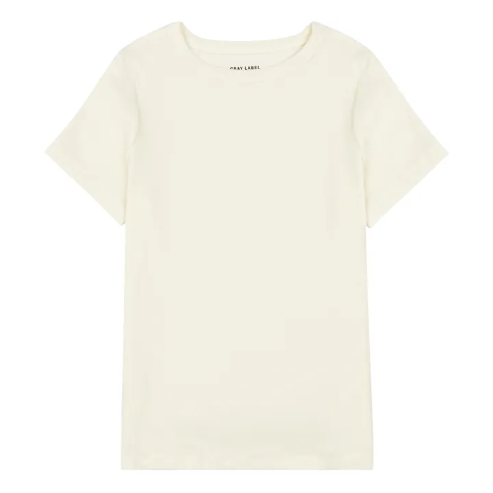Gray Label T-shirt Basique Coton Bio | Blanc cassé