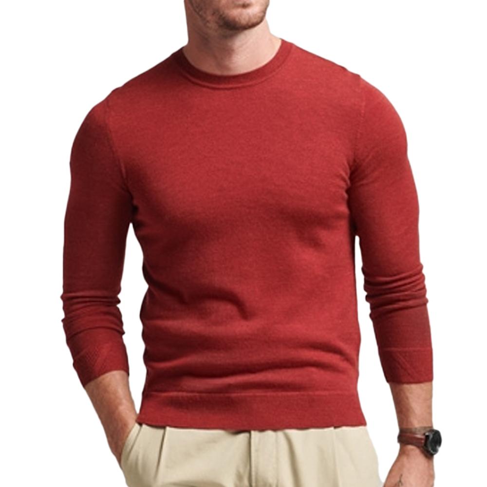 Superdry Pull Rouge Homme Superdry Studios Merino