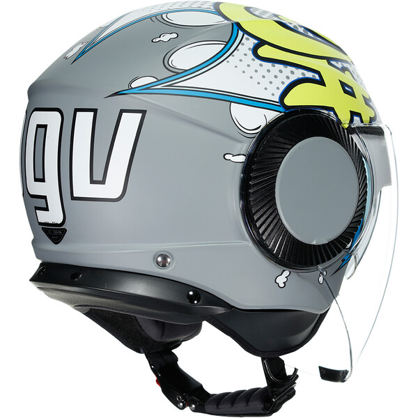AGV - Casque Orbyt Vibes Blanc / Gris Mat / Jaune