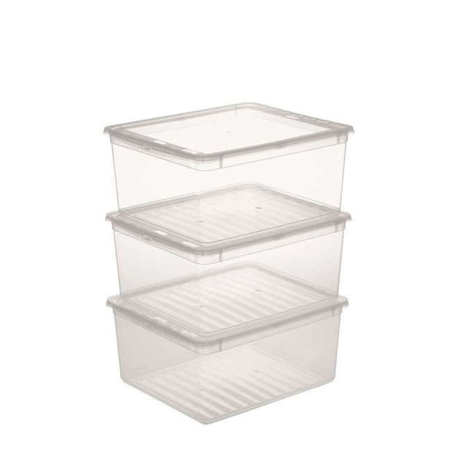 Klarsichtboxen - Bea - 3er Set - 18 Liter
