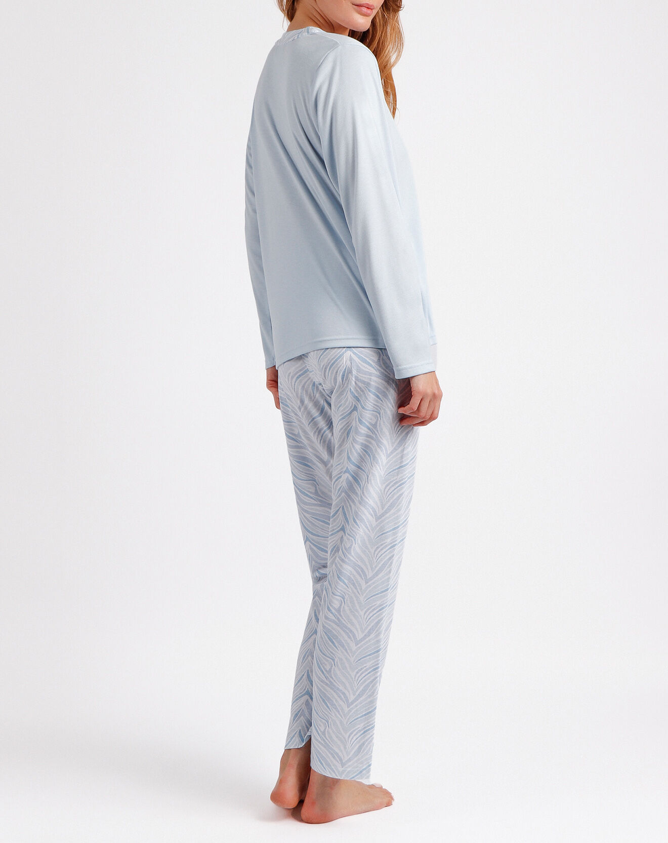 Admas Classic Pyjama Haut à manches longues & Pantalon Aria bleu ciel