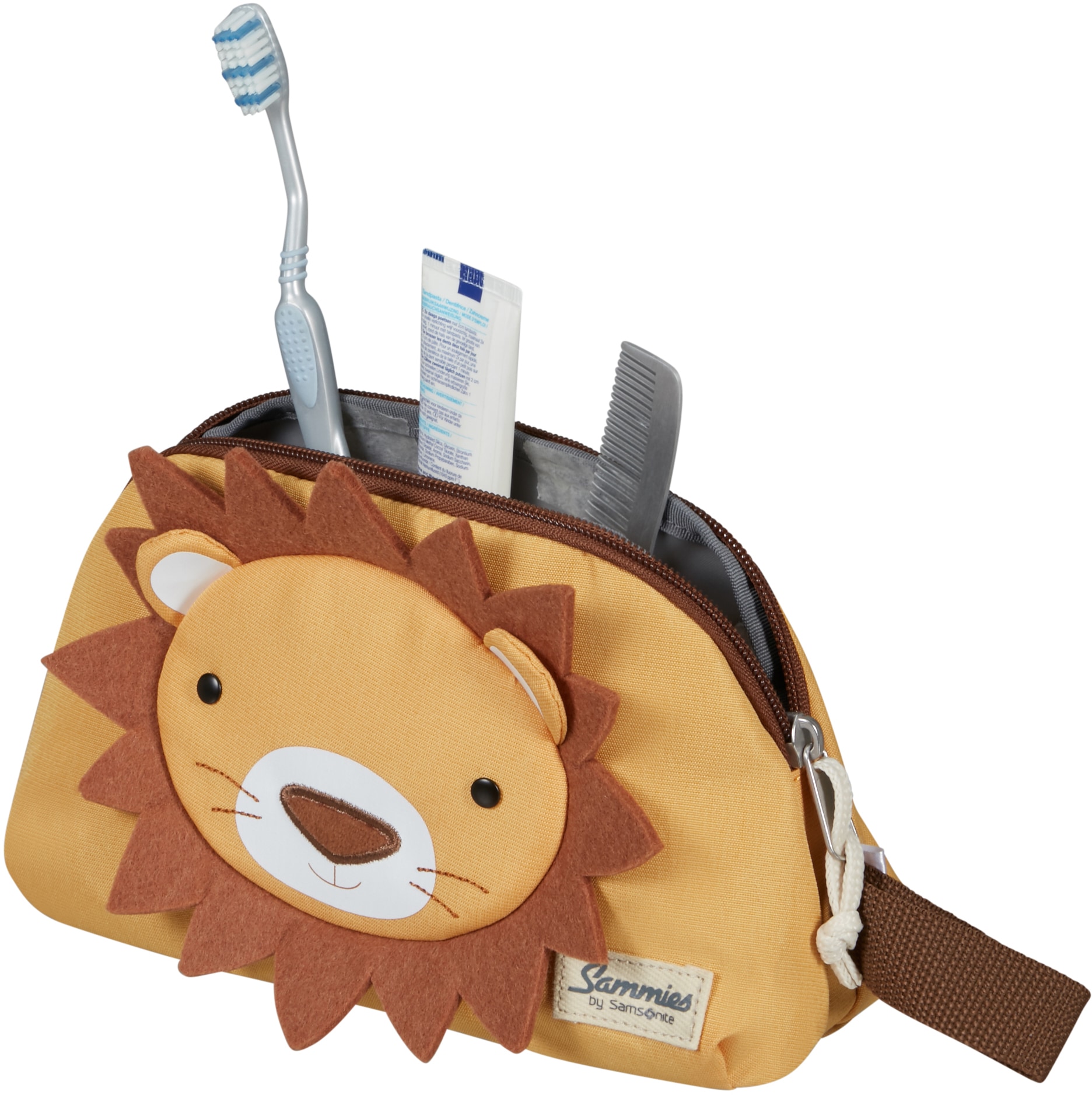 Samsonite Kulturbeutel »Happy Sammies ECO, Lion Lester« Reiseetui Waschtasche aus recyceltem Material