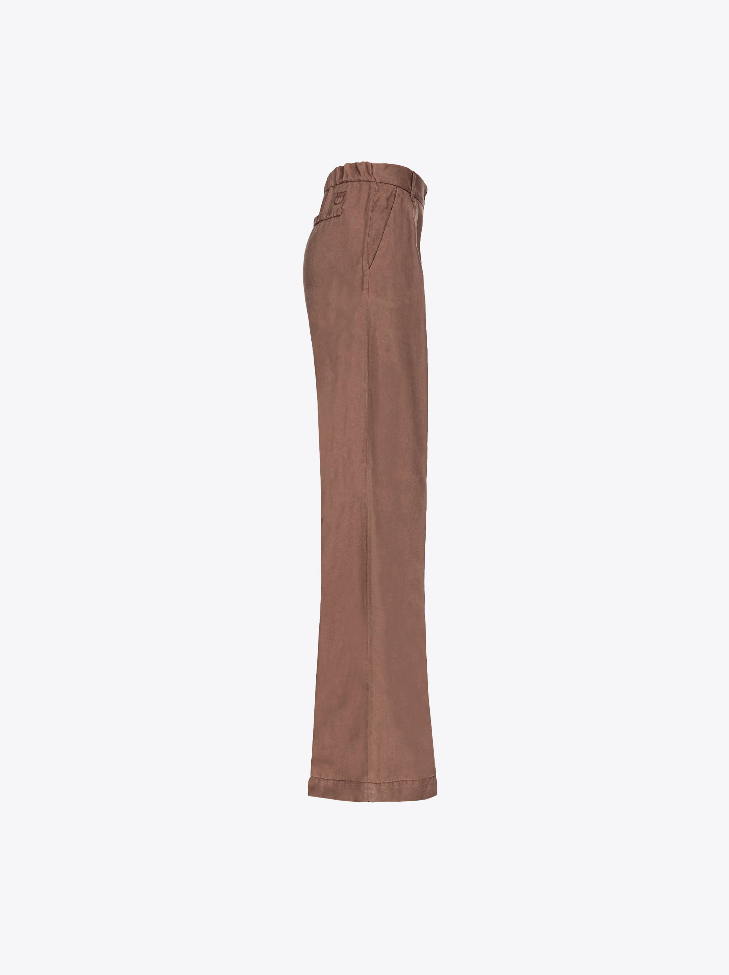 Pantalon wide leg | Marron