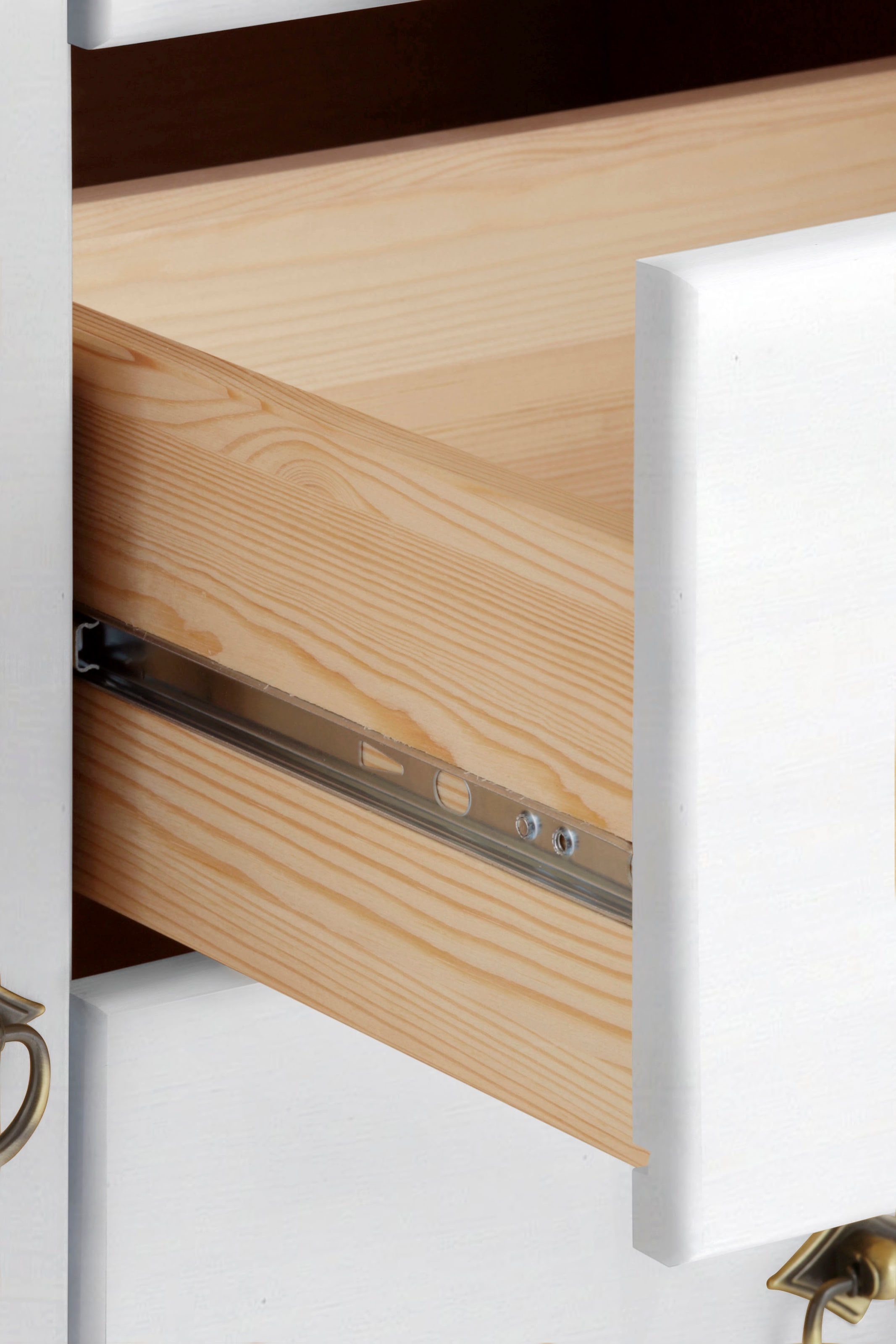 Home affaire Kombikommode »Tessin; Buffetunterschrank, klassischer Landhausstil« aus massiver, FSC®-zertifizierter Kiefer, 128cm breit