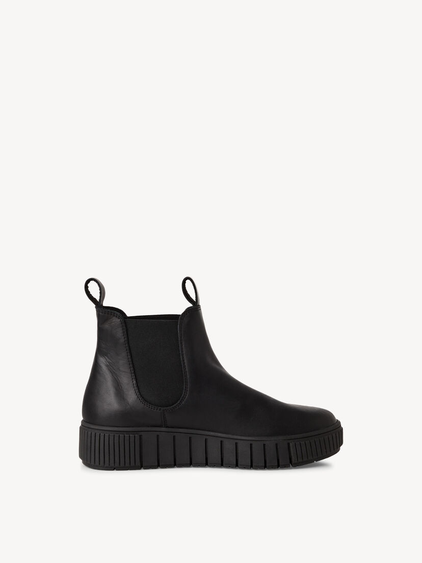 Leren Chelseaboot - zwart