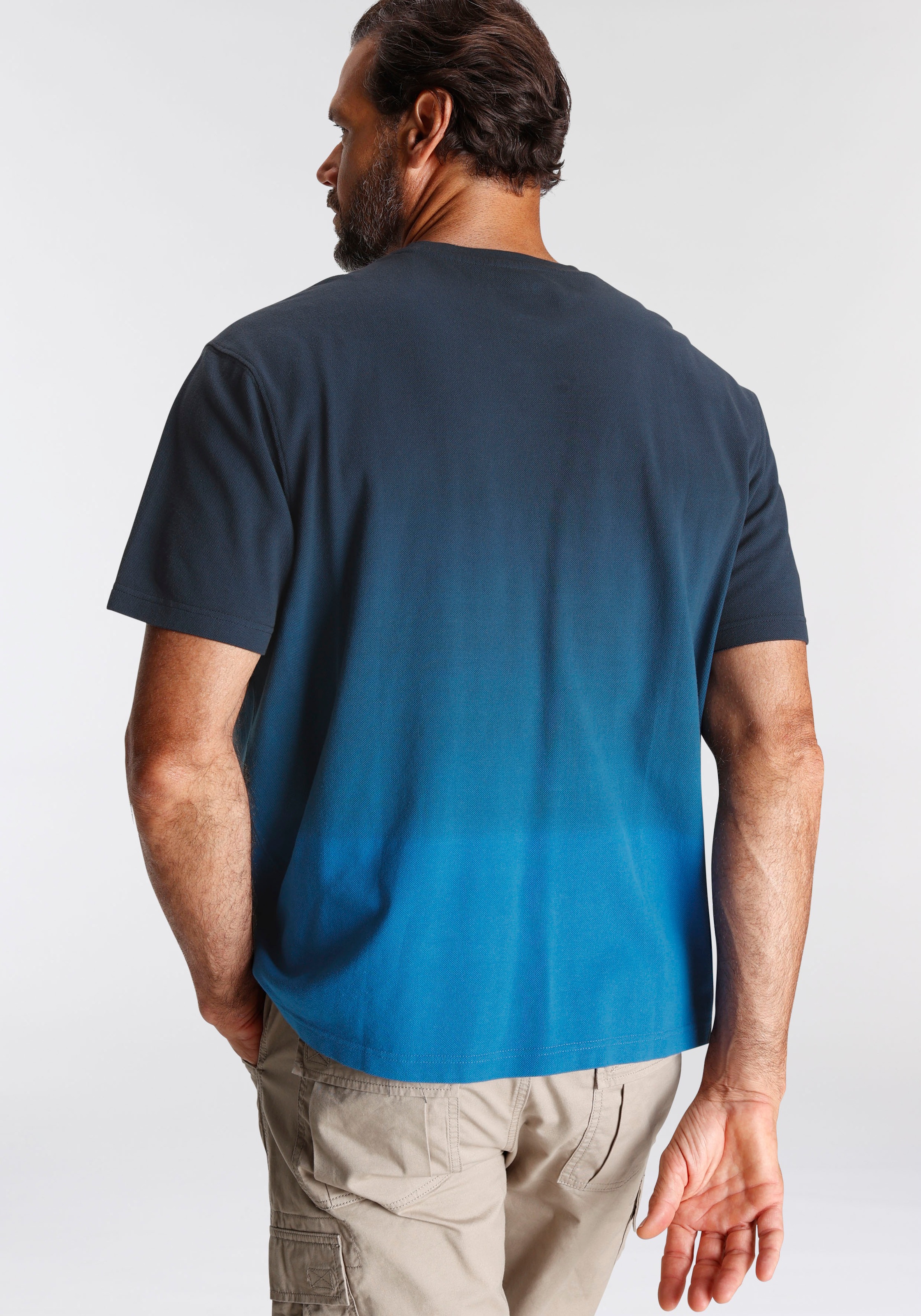Man's World T-Shirt , Kurzarm,  Regular Fit,  unifarben,  Rundhalsausschnitt
