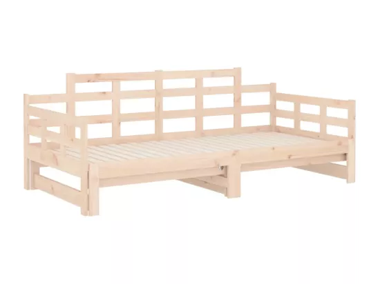 Lit coulissant sans matelas bois de pin solide