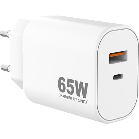 Sinox Pro oplader 65W - hvid
