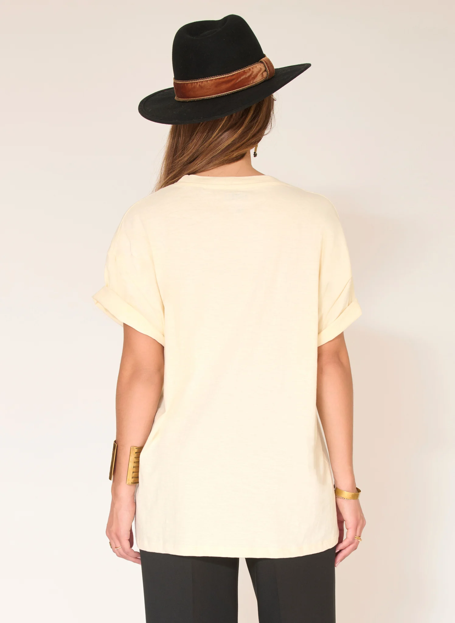 TAMMI NIRVANA - Tee-shirt droit col rond en coton | Blanc