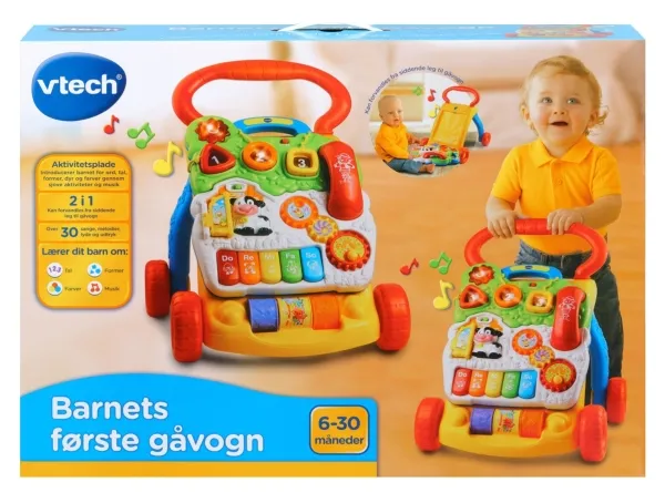 Vtech Baby Barnets første Gåvogn DK