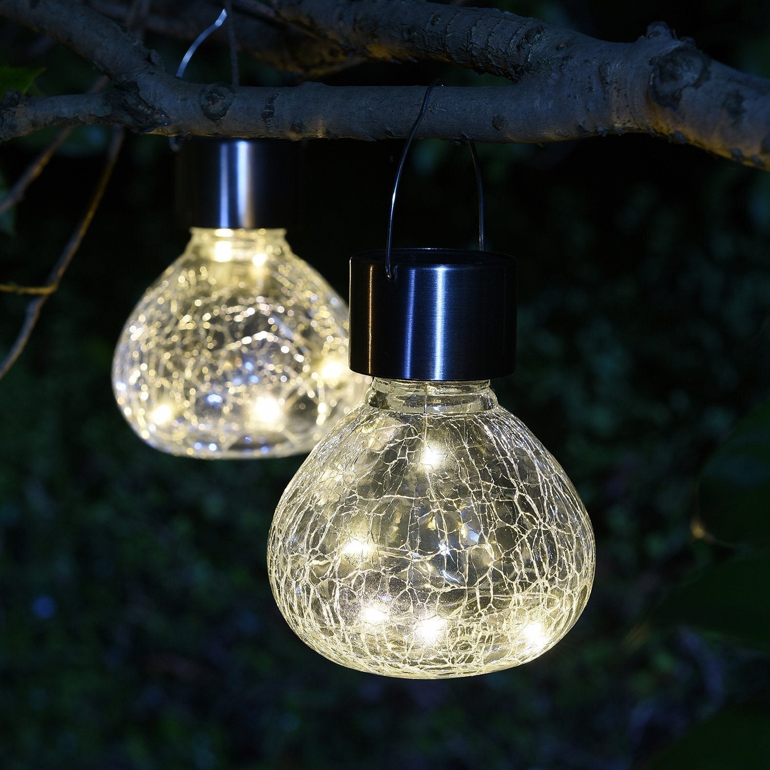Intratuin solar hanglamp transparant D 10 H 11 cm