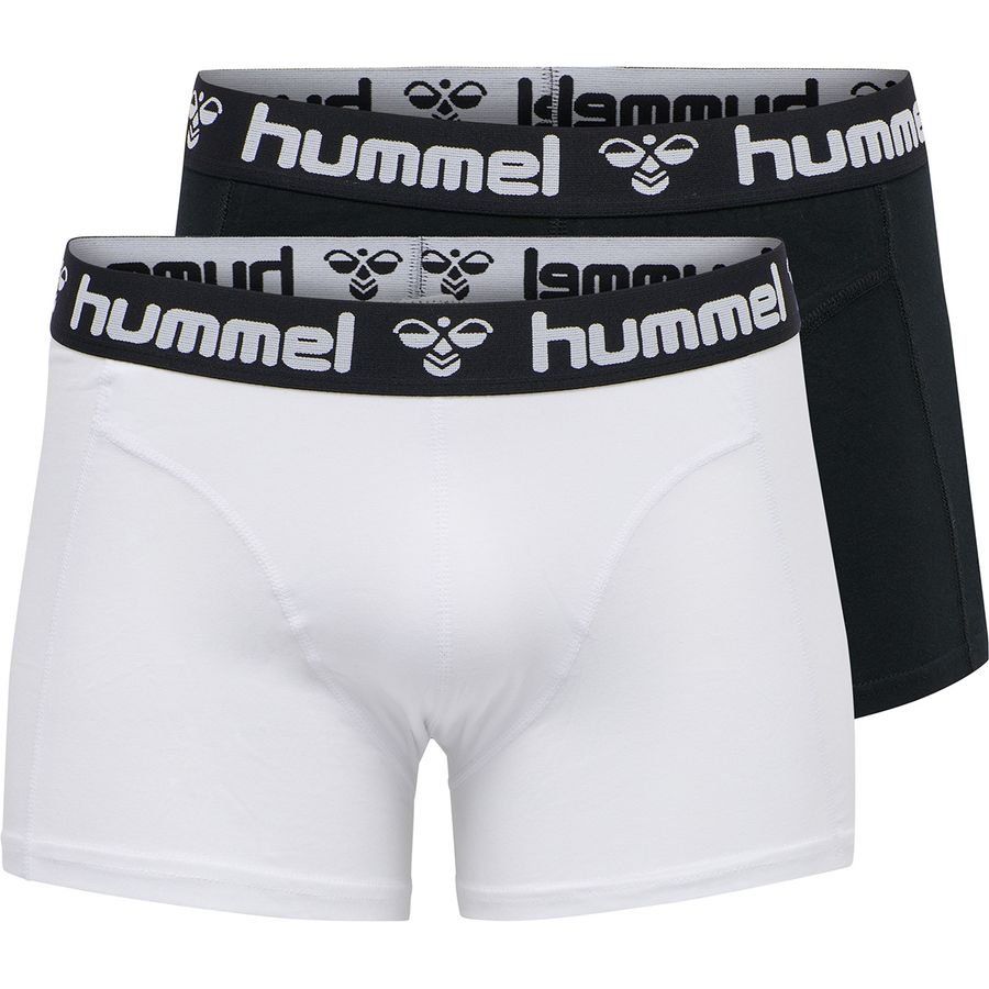 Hummel Mars 2-Pack Boxers - Noir/Blanc