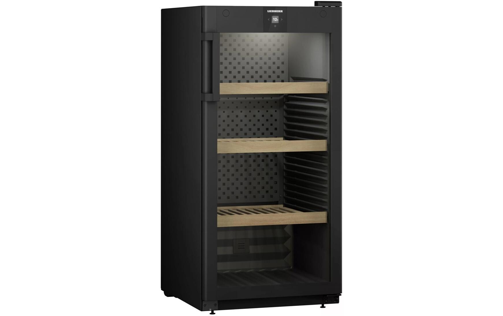 Weinkühlschrank WPbl 4201 GrandCru Rechts, Wechselbar<br>Freistehender Weinlagerschrank mit Glastür