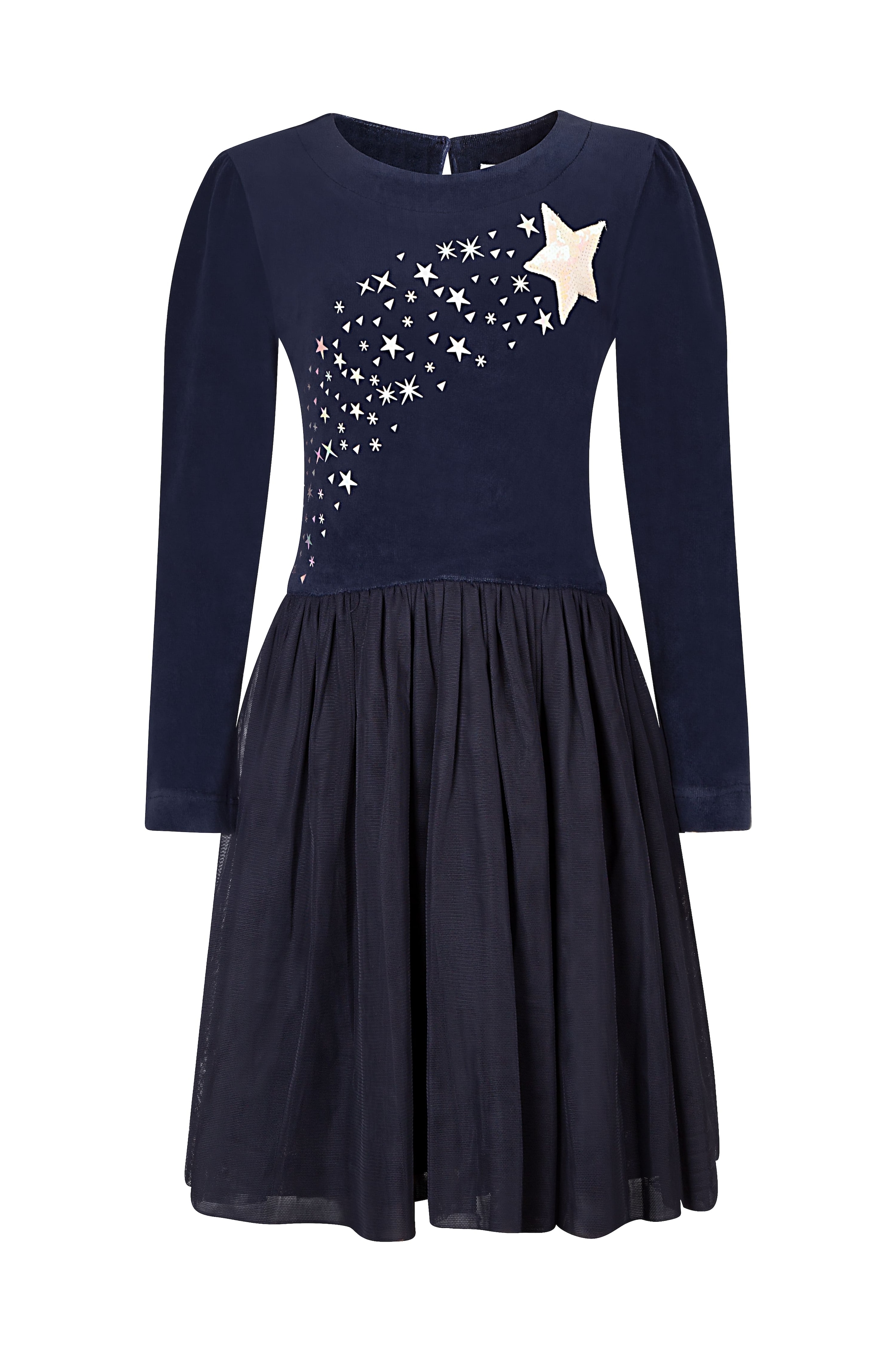 happy girls Samtkleid mit Tüllrock und wunderschönen, hochwertigen Sternenmotiven