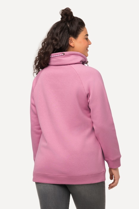 Sweatshirt, weiter Stehkragen, Taschen, Raglan-Langarm