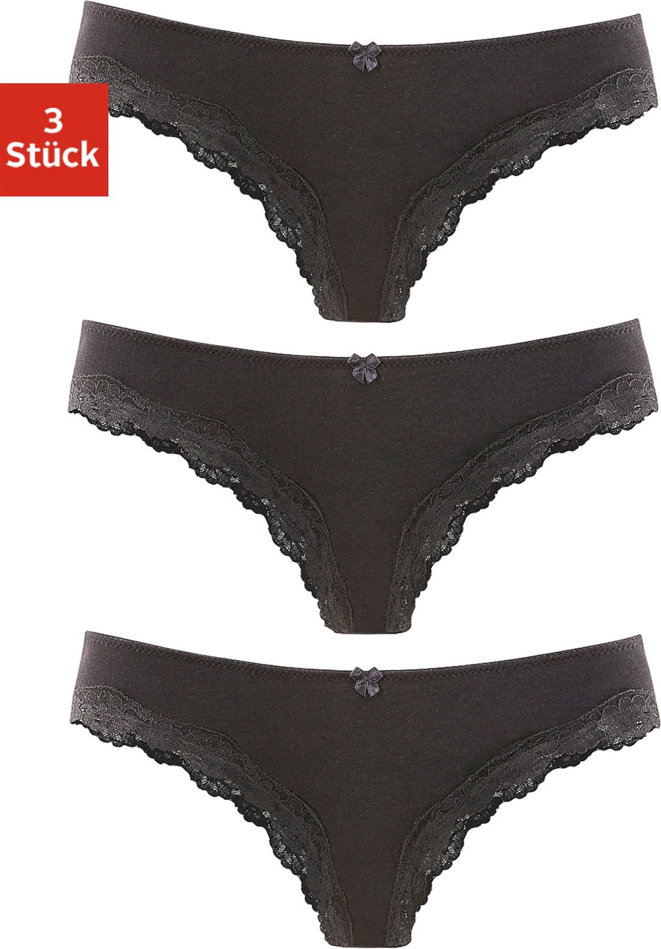 LASCANA Brasilslip in schwarz