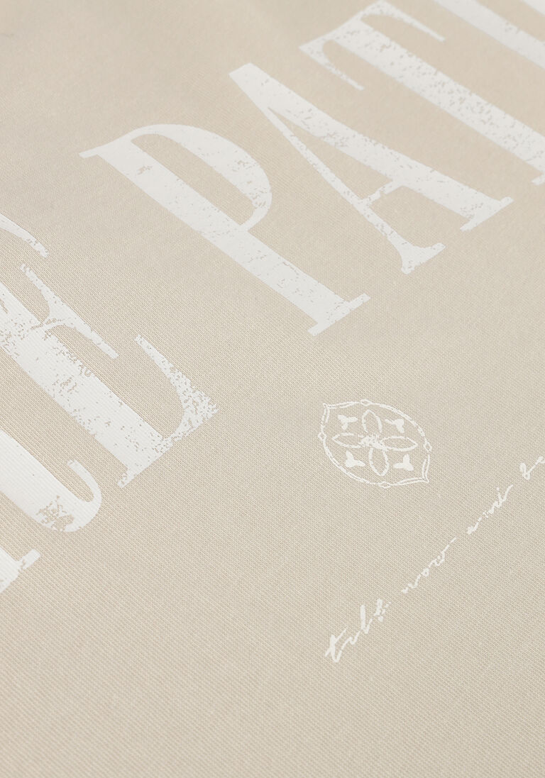 PURE PATH zand pure path t-shirt tshirt with back print and small frontprint