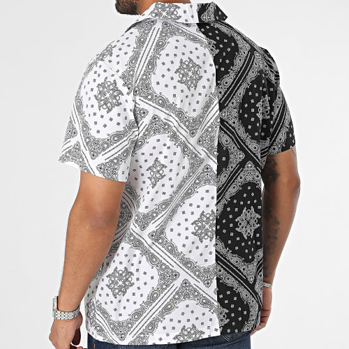 Chemise Manches Courtes 6033479 Noir Blanc Bandana