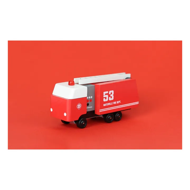 Candylab Camion de pompier en bois