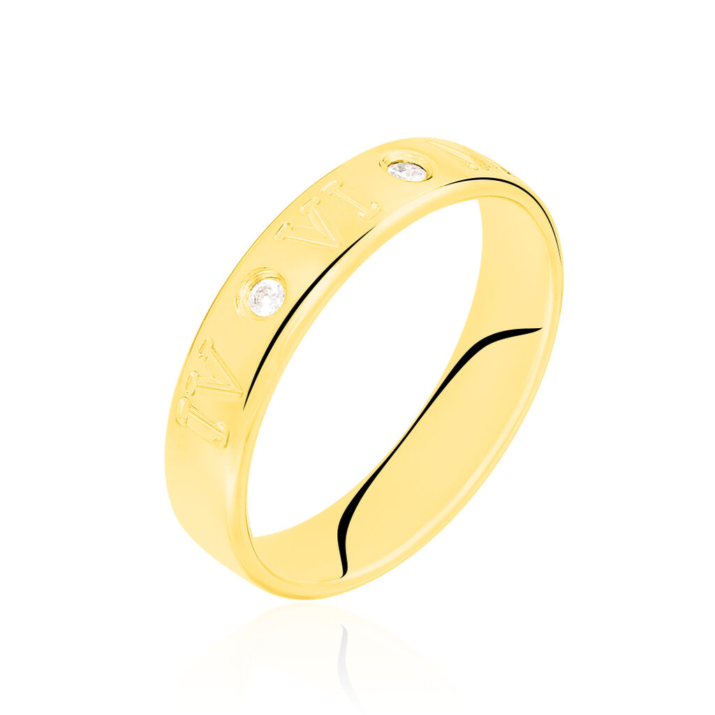 Alliance Defne Or Jaune Diamant